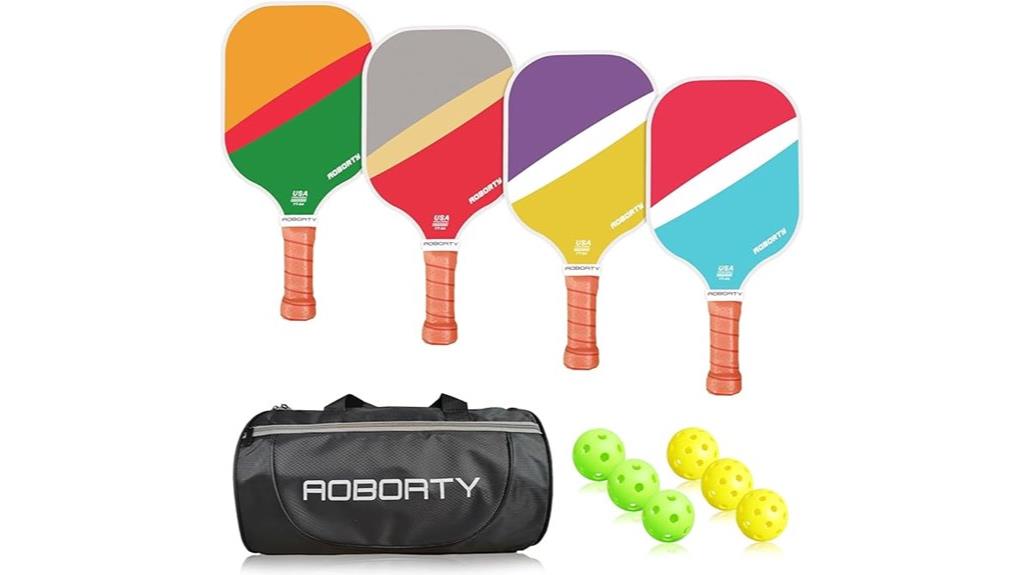 complete pickleball paddle set