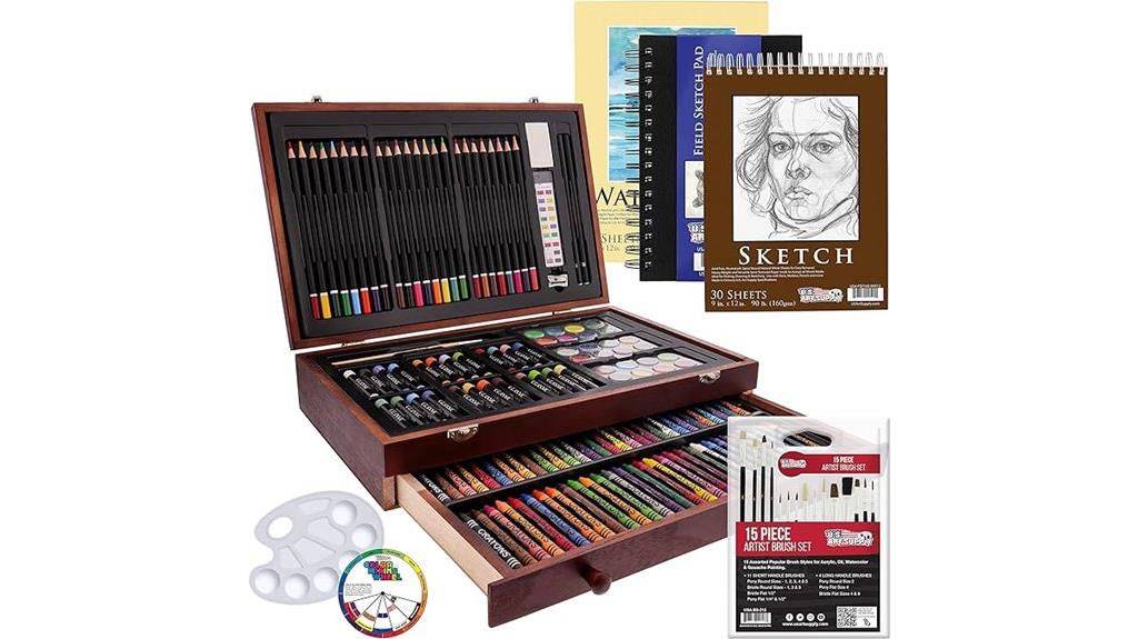 comprehensive 162 piece art kit