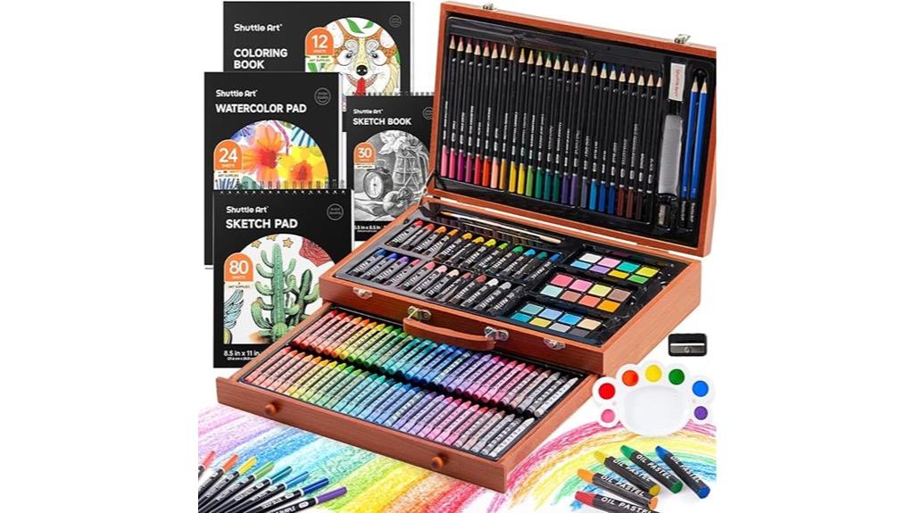comprehensive art supplies storage