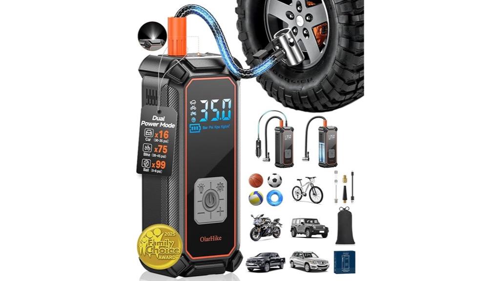 cordless portable tire inflator