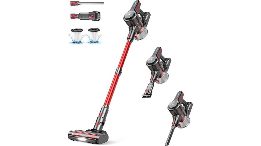 cordless stick vacuum suction