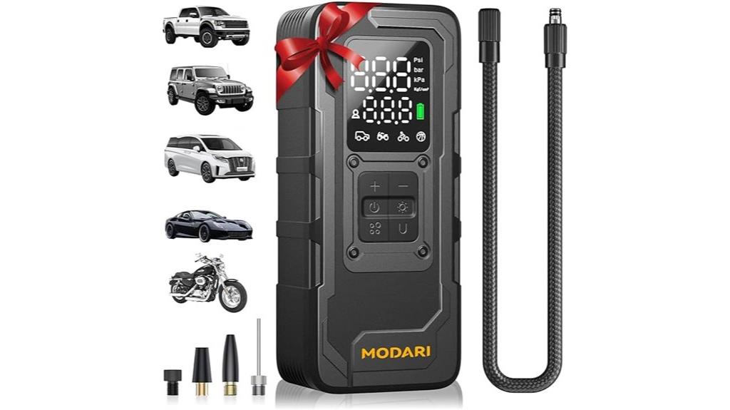 cordless tire inflator gauge