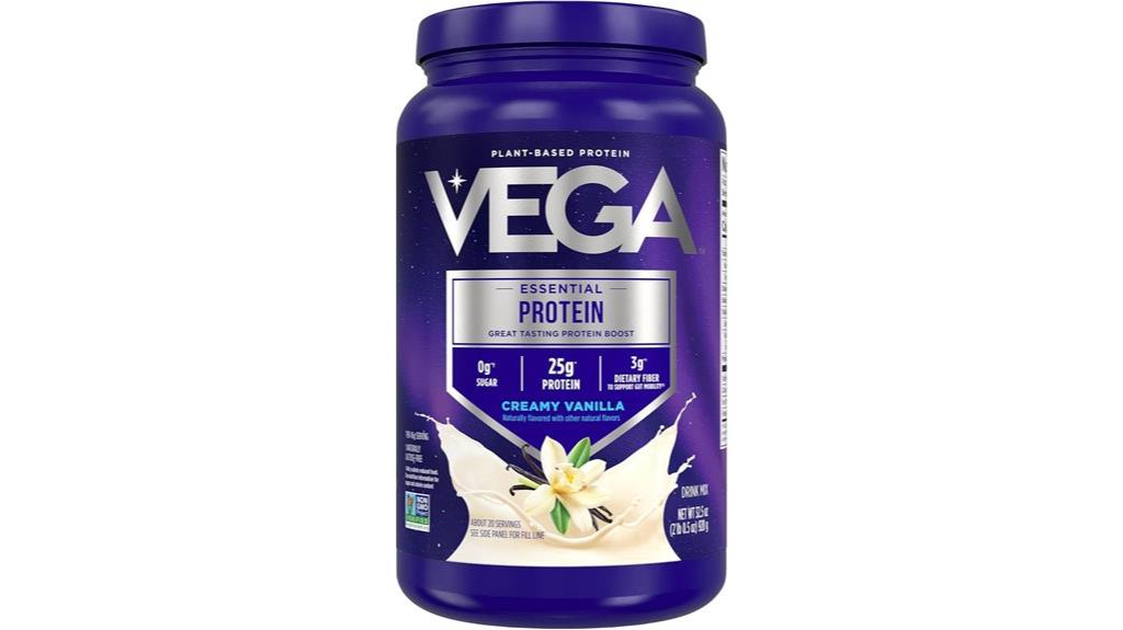 creamy vanilla plant protein