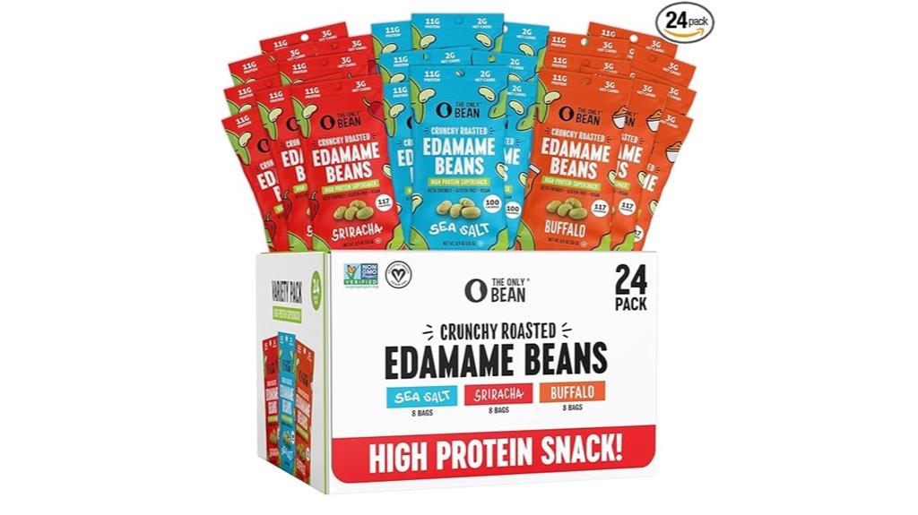 crunchy edamame snack pack