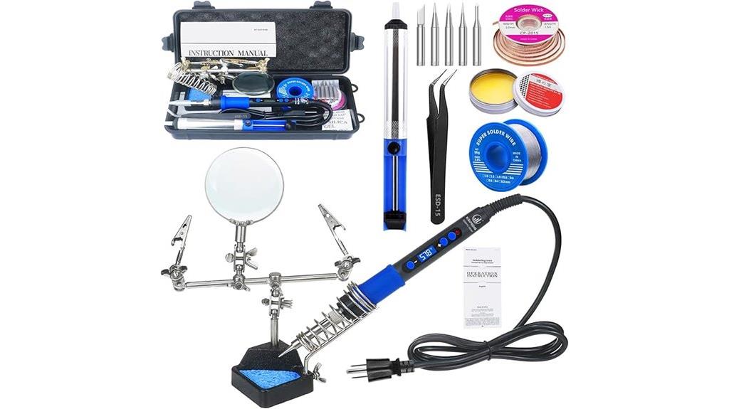 digital soldering kit features
