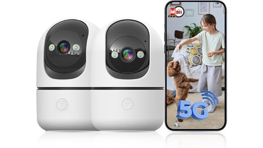 dual indoor security cameras