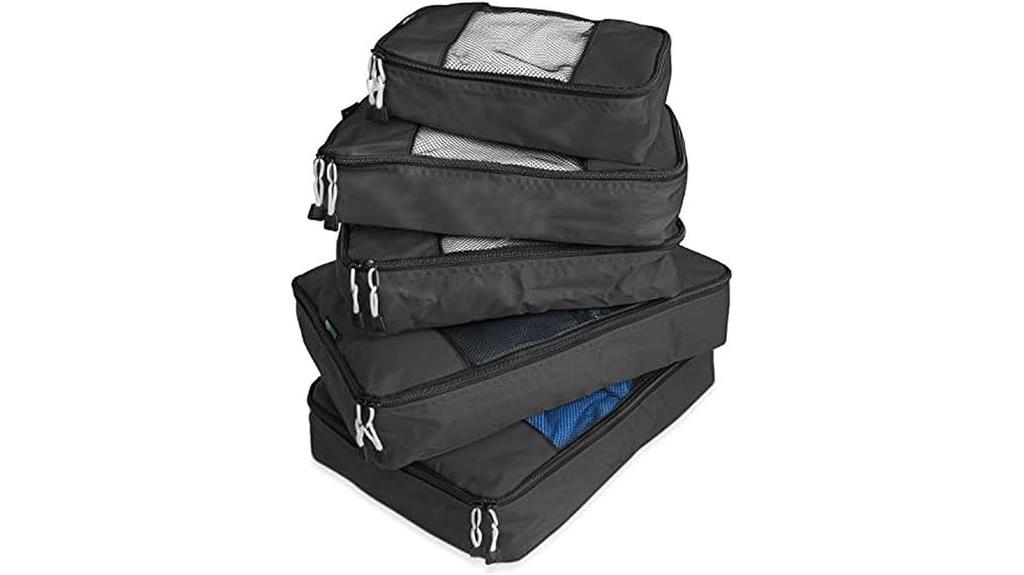 durable 5 piece pack organizer