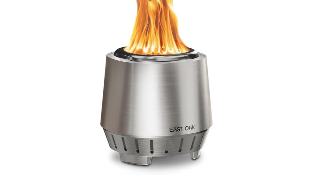 east oak smokeless fire pit