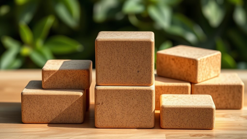 eco friendly cork block features