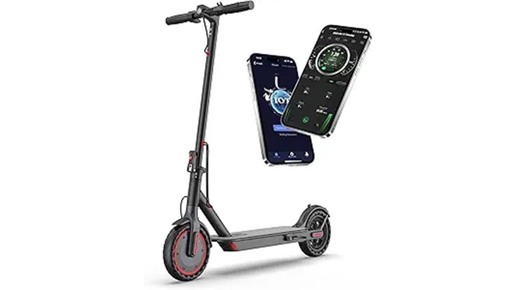 electric scooter with varied tires