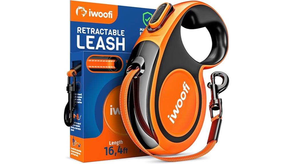 extended leash with safety features