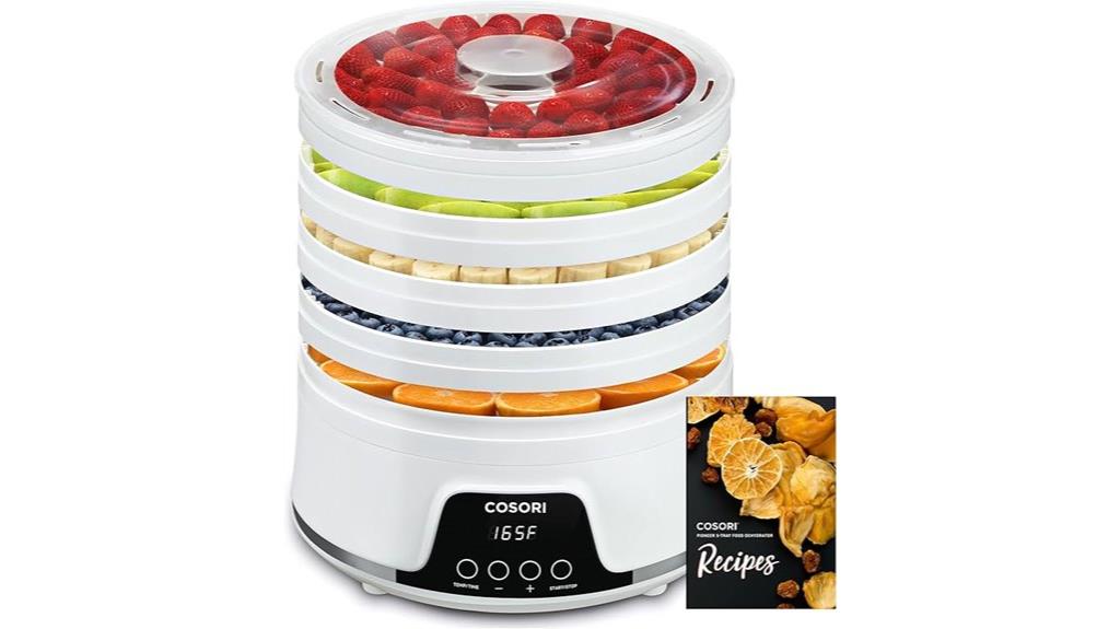 five tray food dehydrator