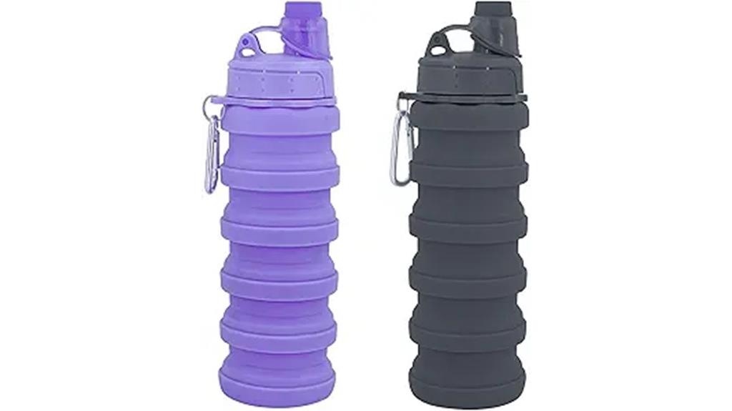 flexible 500ml silicone bottle