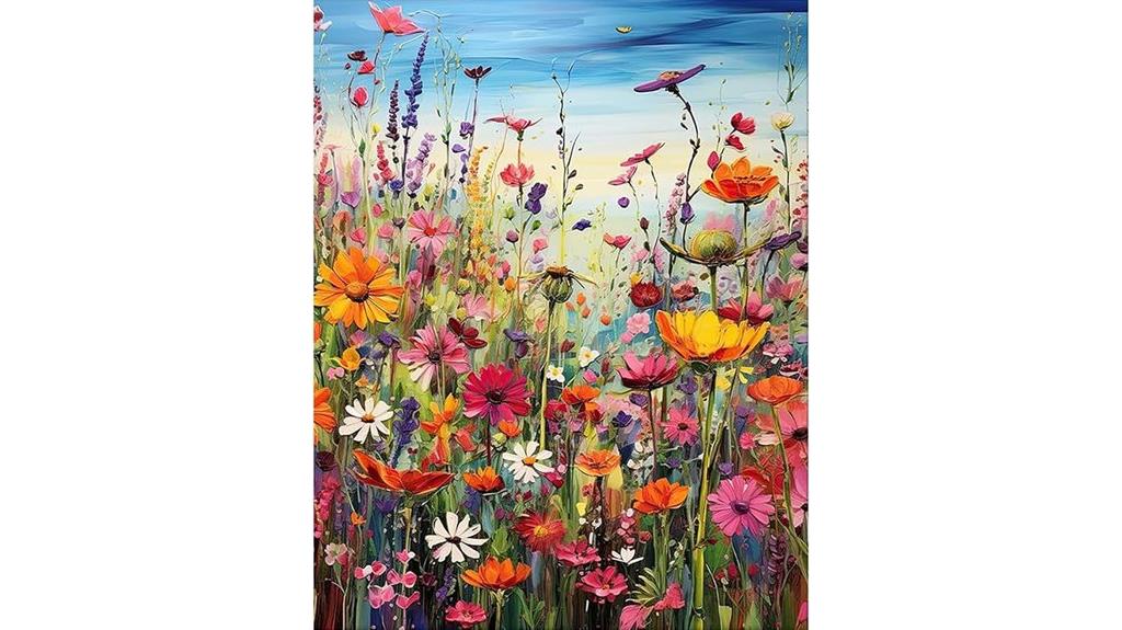 flower paint by numbers