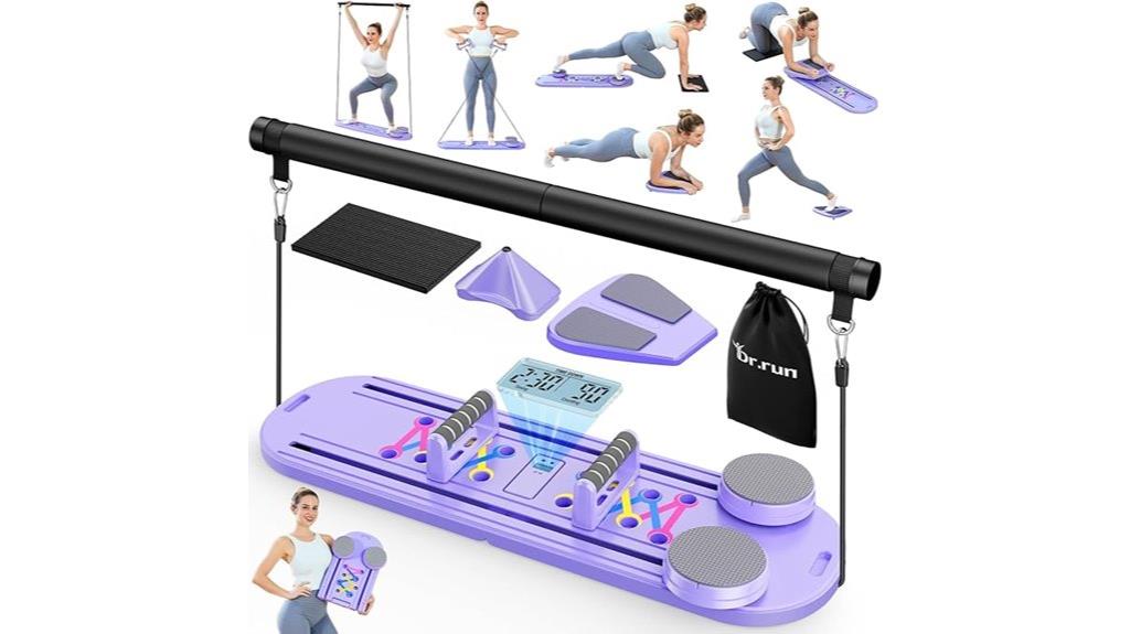 foldable pilates reformer set