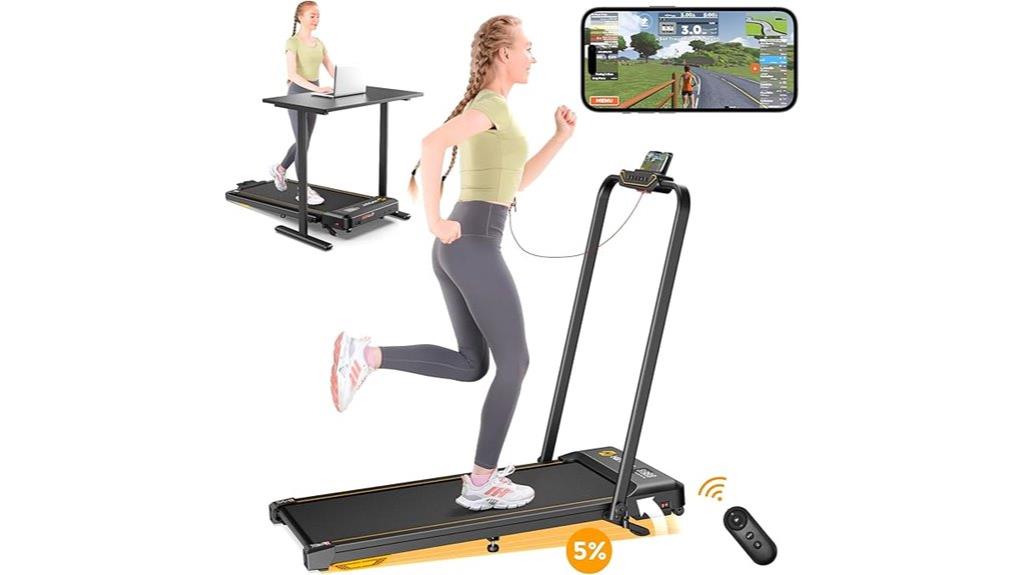 foldable under desk treadmill