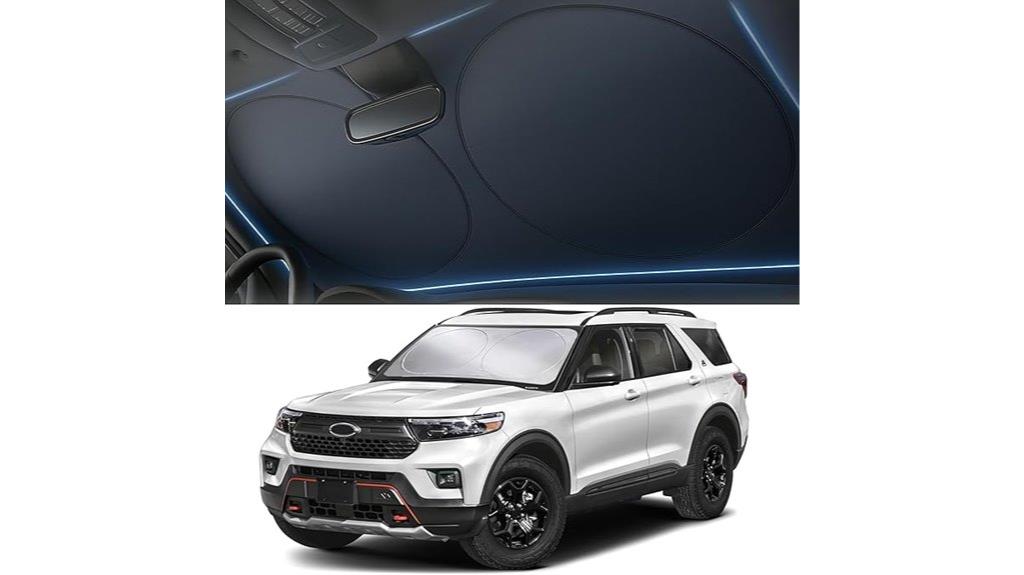 foldable universal windshield shade