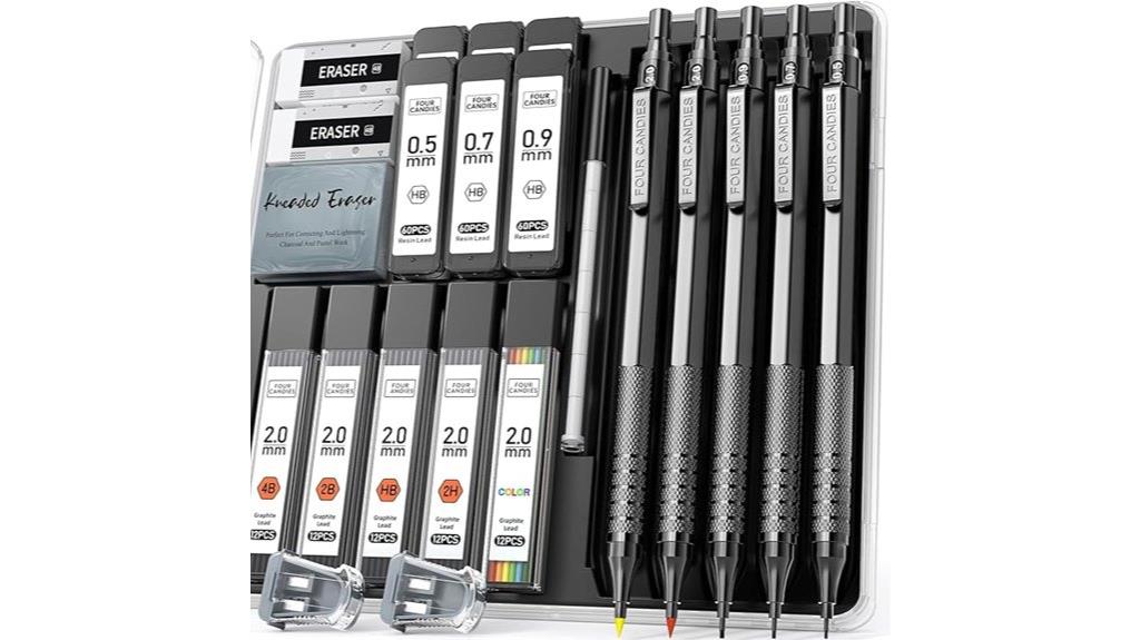 four candies pencil set