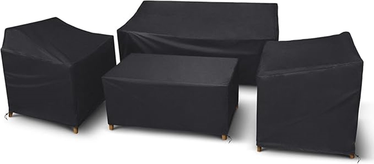 four piece outdoor furniture cover
