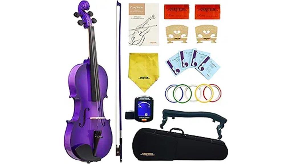 full size beginner purple violin