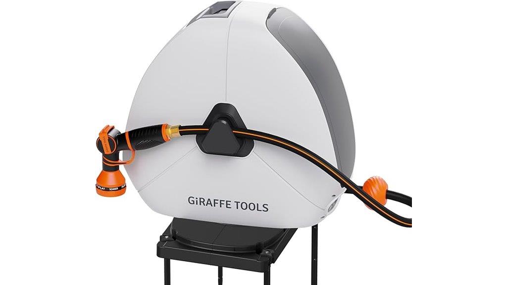 giraffe retractable hose reel