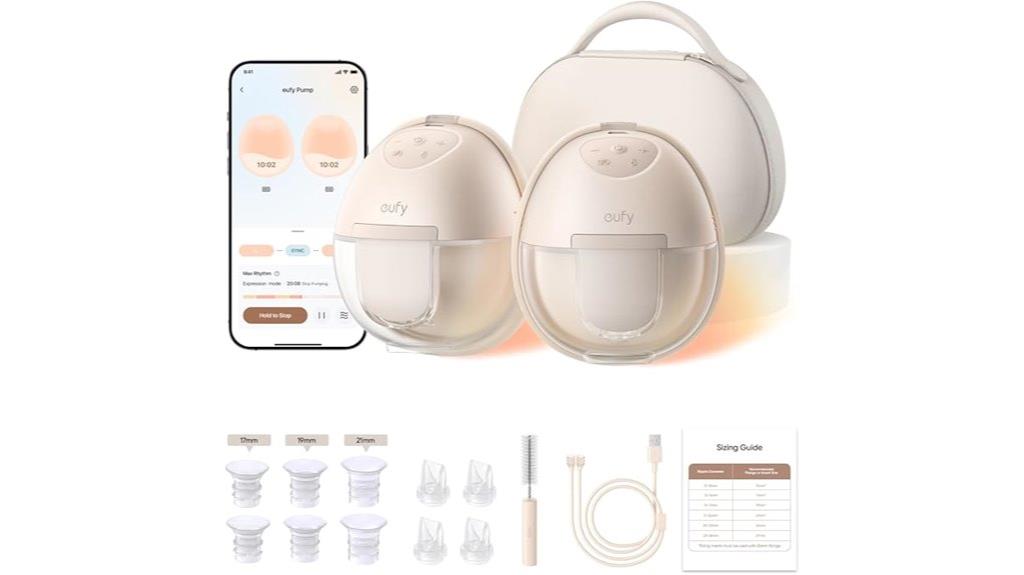 heated wearable breast pump