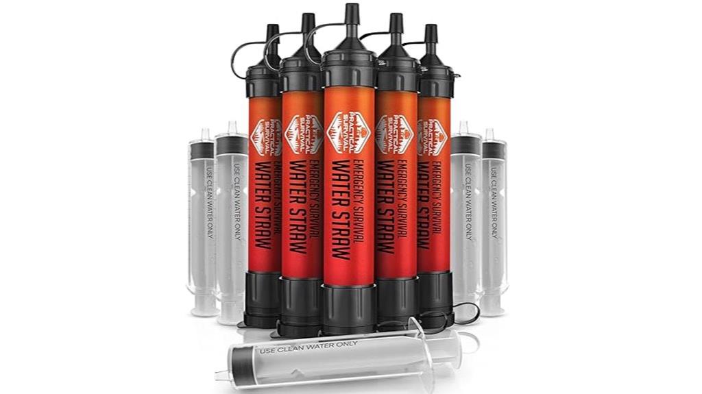 high capacity emergency water straws