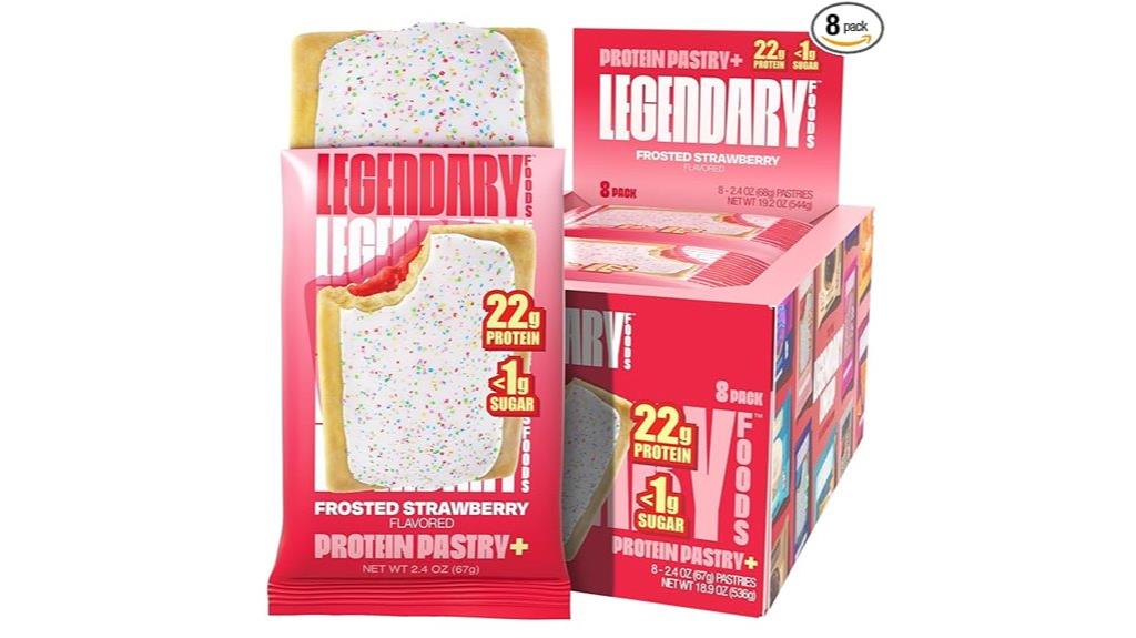 high protein strawberry meal bar