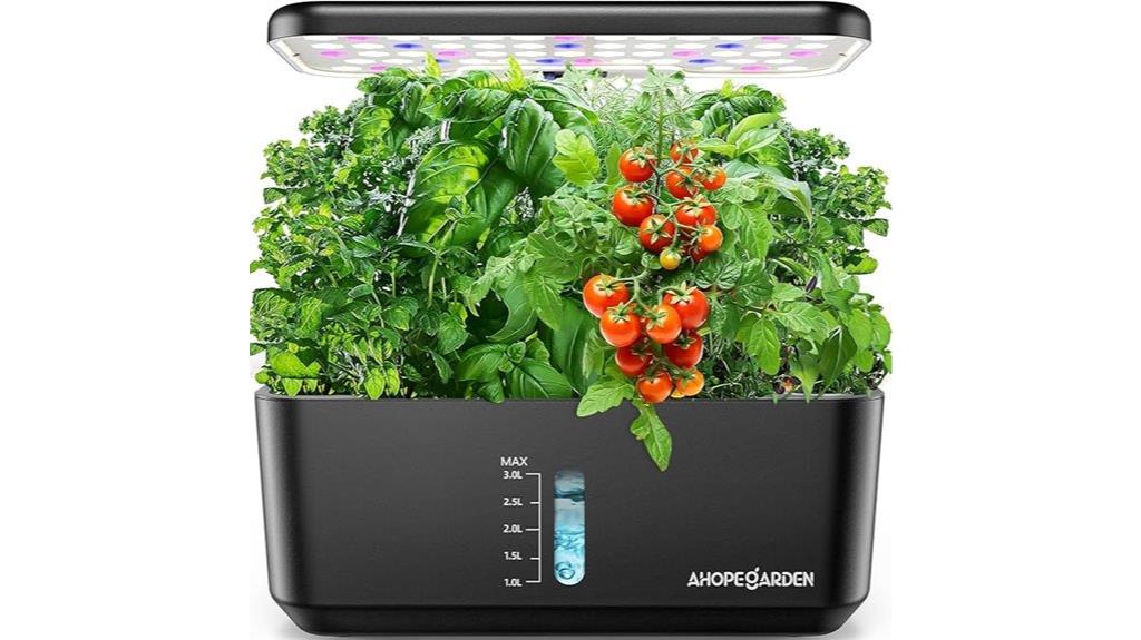 indoor hydroponic garden ten pods