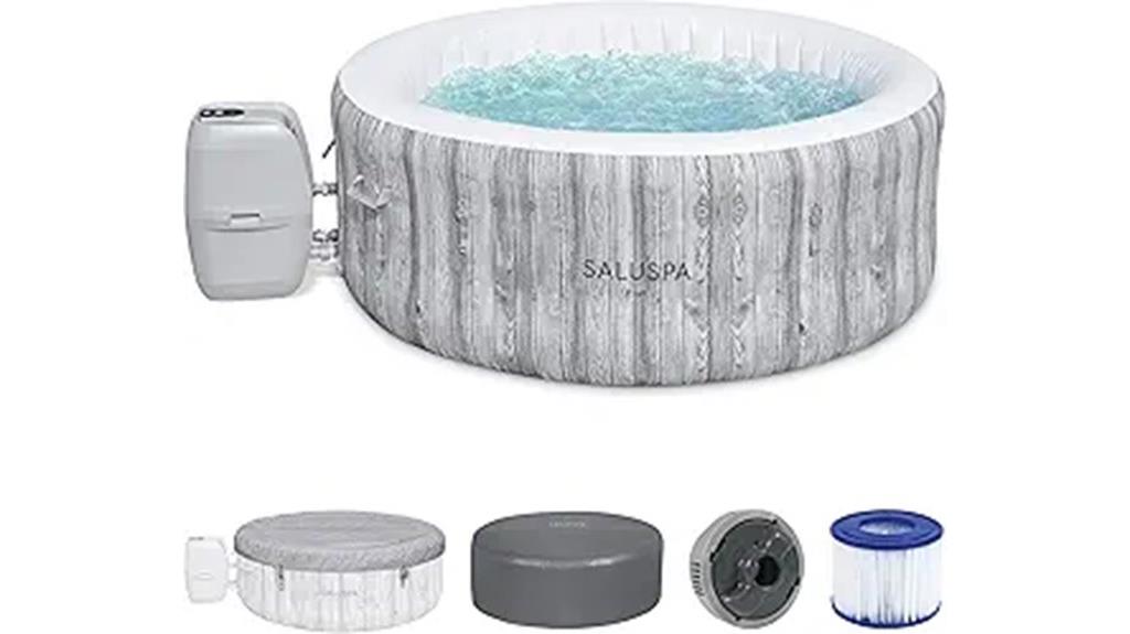 inflatable hot tub for small groups