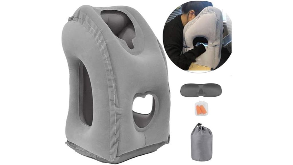 inflatable travel sleeping pillow