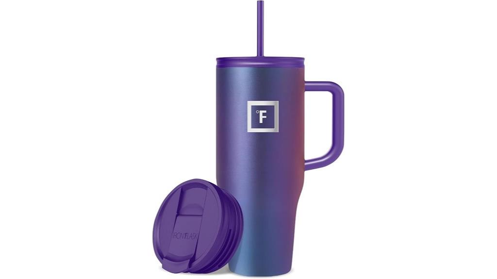 insulated mug with straw