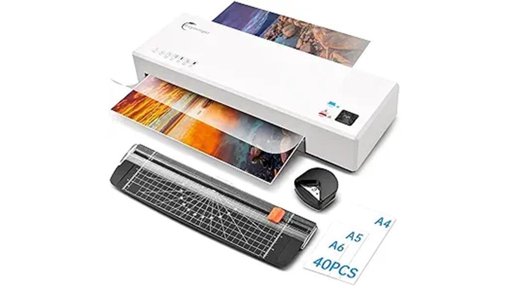 laminator with trimmer and rounds
