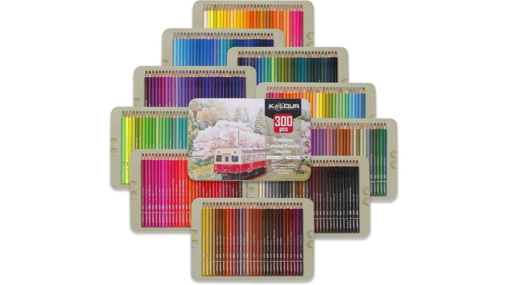 large 300 color pencil set