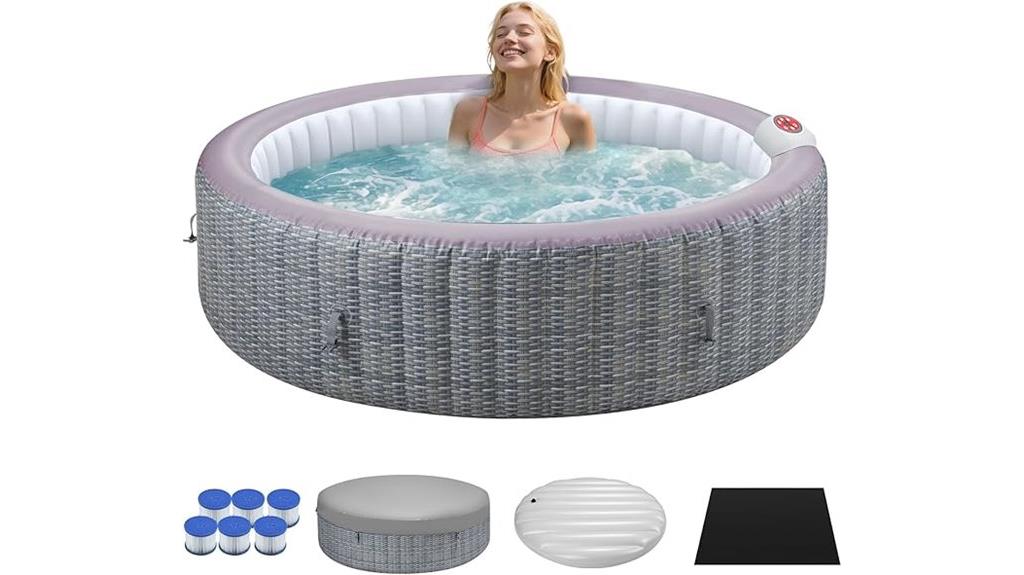 large inflatable hot tub