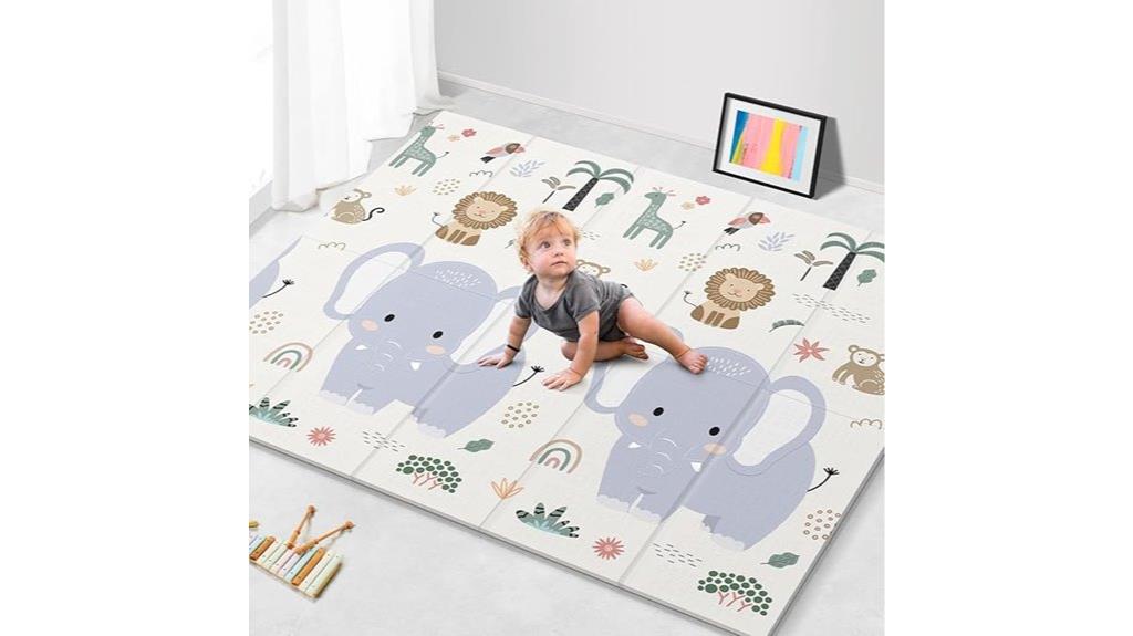 large non toxic folding playmat
