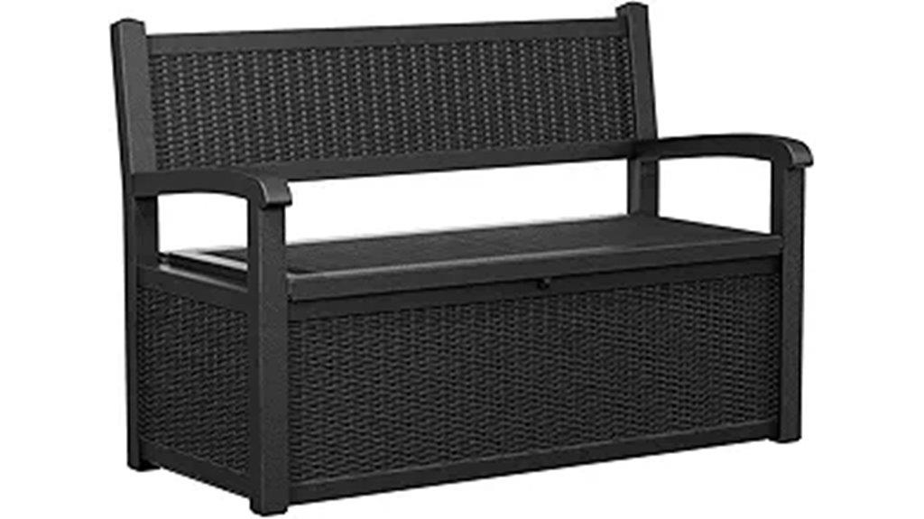 large outdoor storage bench