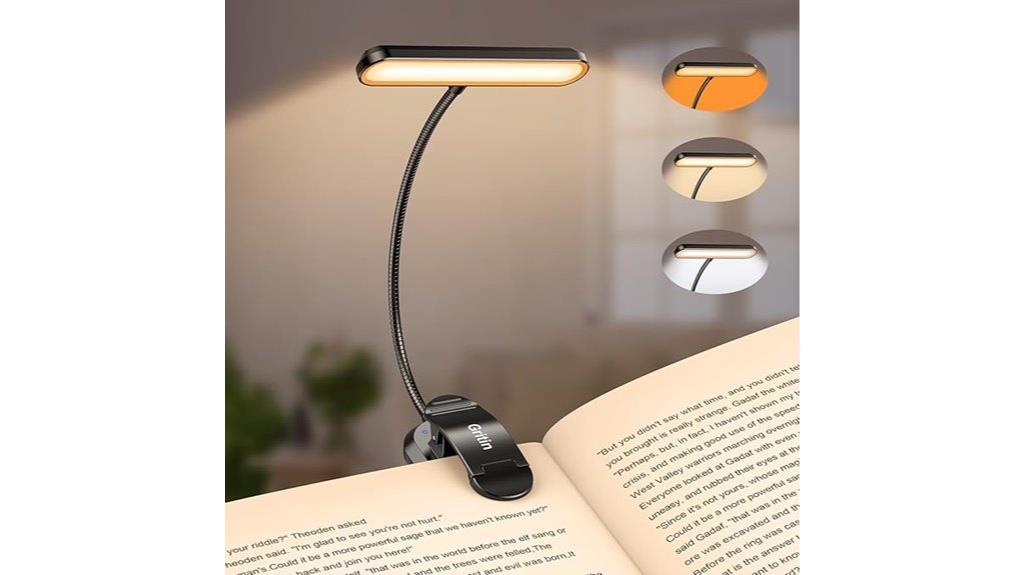 led book light with memory