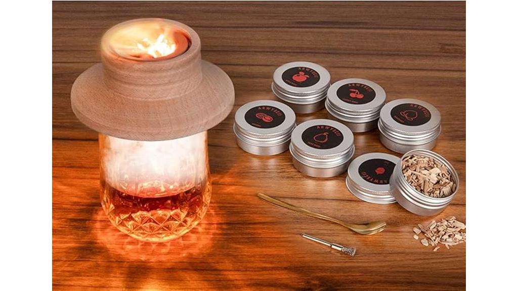 luxury cocktail smoking set