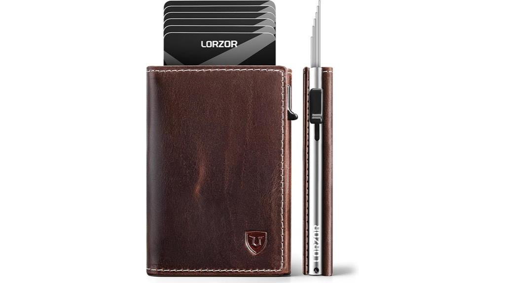 men s leather wallet with card holder