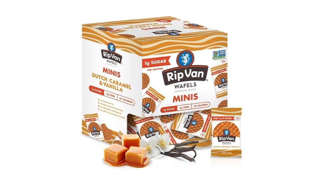 mini stroopwafels with caramel