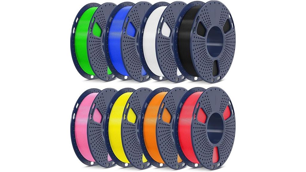 multicolor petg filament bundle