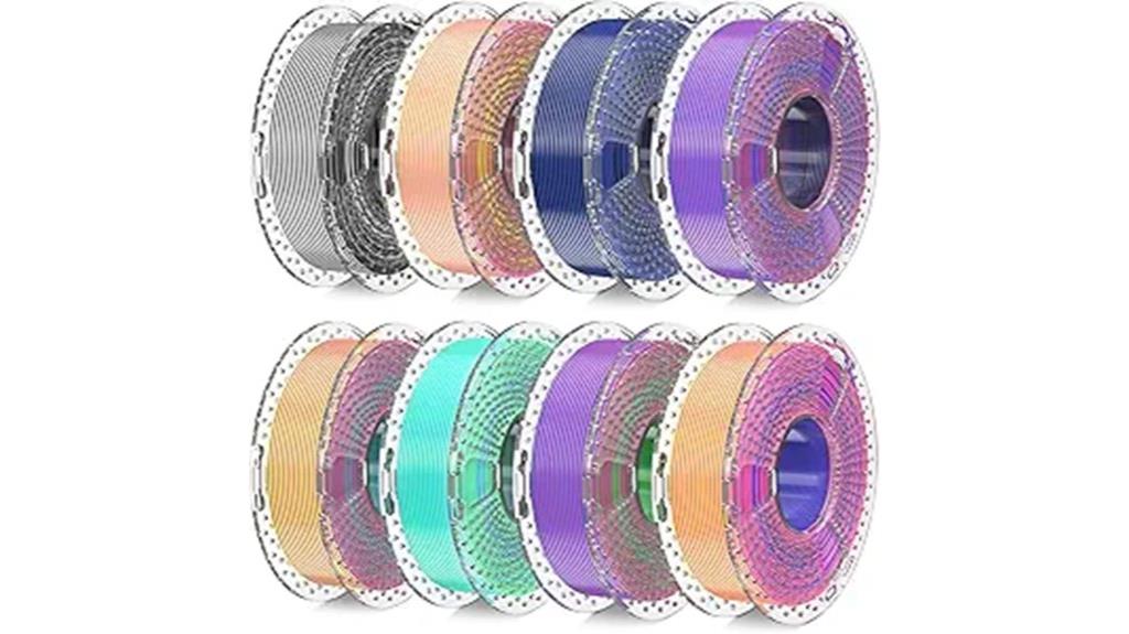 multicolor silk 3d filament