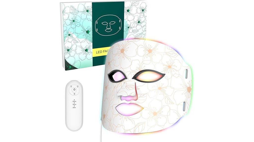 multiple led color face mask