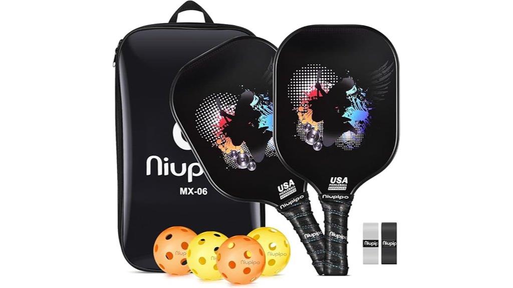 niupipo pickleball paddle set