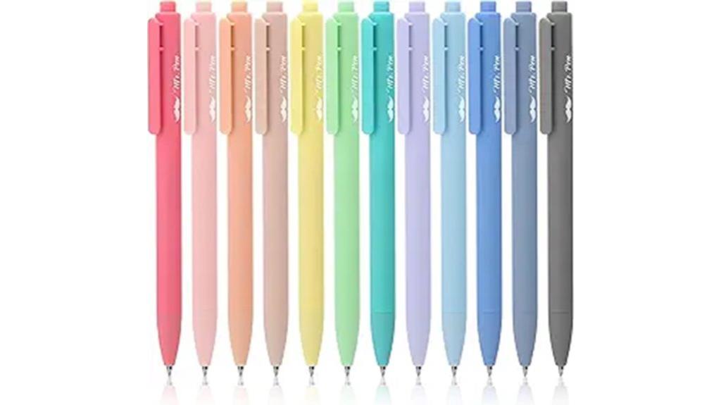 pen pack with retractable gel