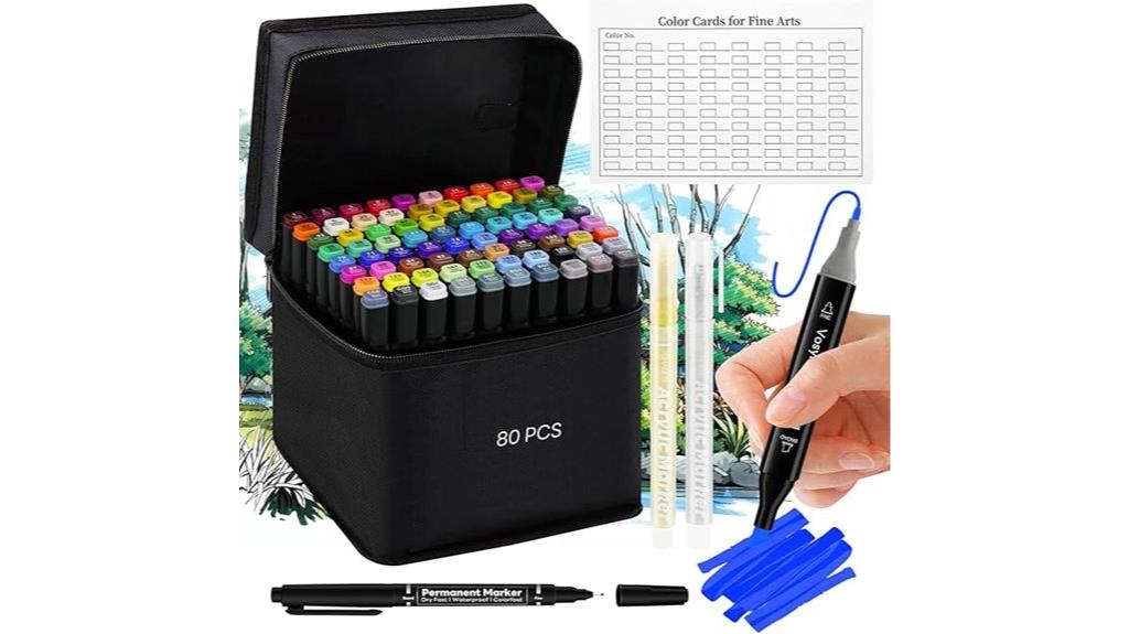 portable alcohol markers set