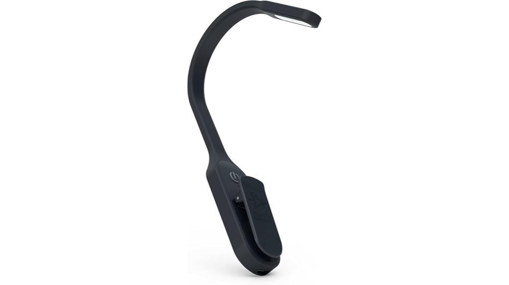 portable clip on book light