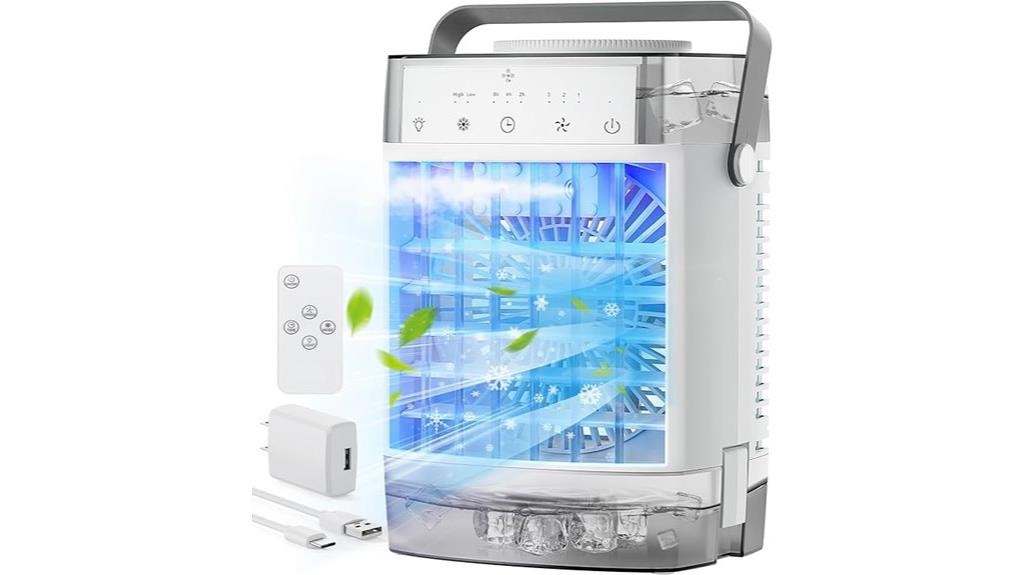 portable cooling with remote