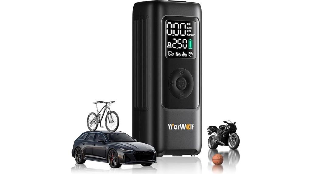 portable digital tire inflator